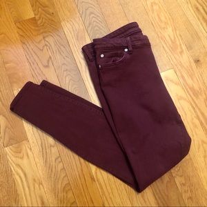 Gap Burgundy Jean Legging